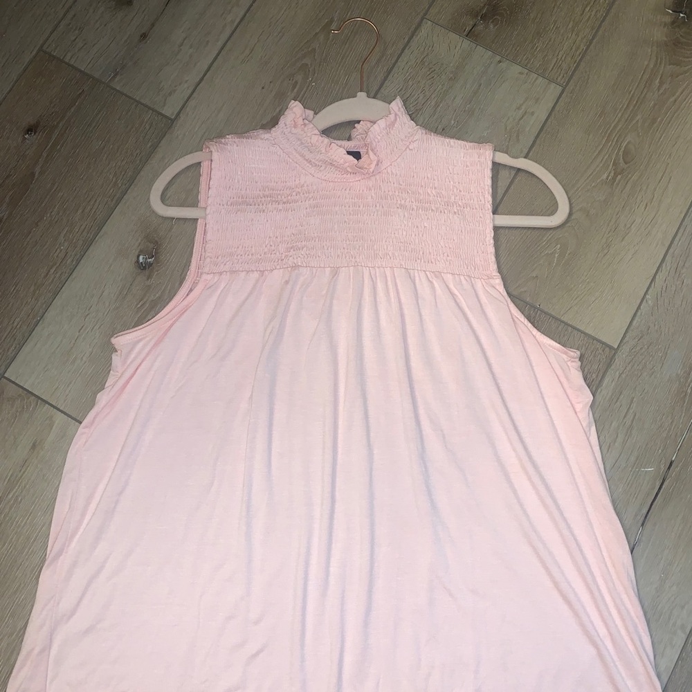 Pink cotton tank